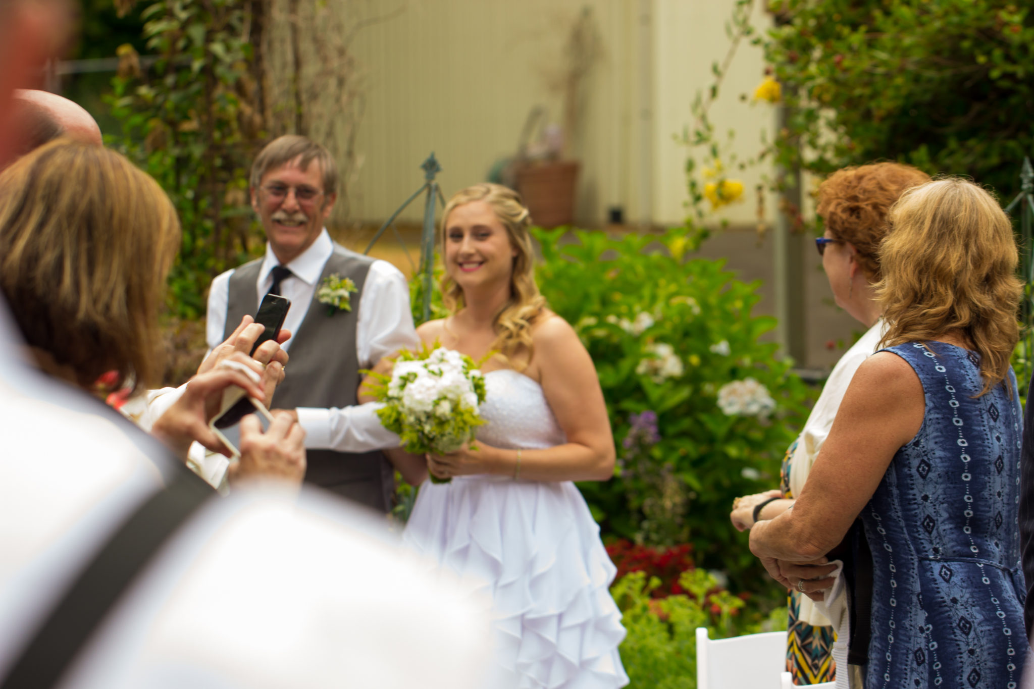 Cruz Ceremony 74 WOODINVILLE BACKYARD POOL WEDDING | WOODINVILLE WEDDING PHOTOGRAPHER
