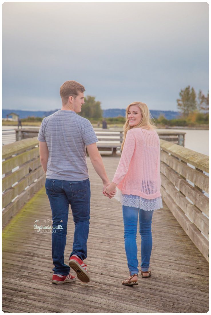 Anna and Conner's Windy Everett Marina Dock Engagement Session