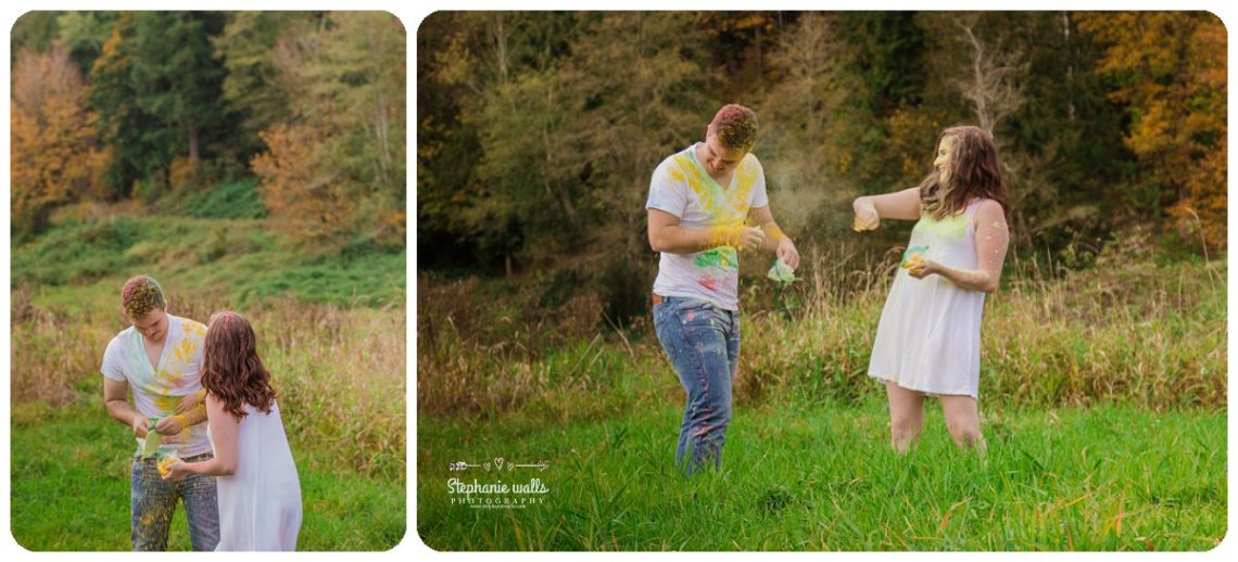 2017 01 19 1324 Engagement Color (Holi) Powder Fun | Nakashima Heritage Barn Arlington, Wa