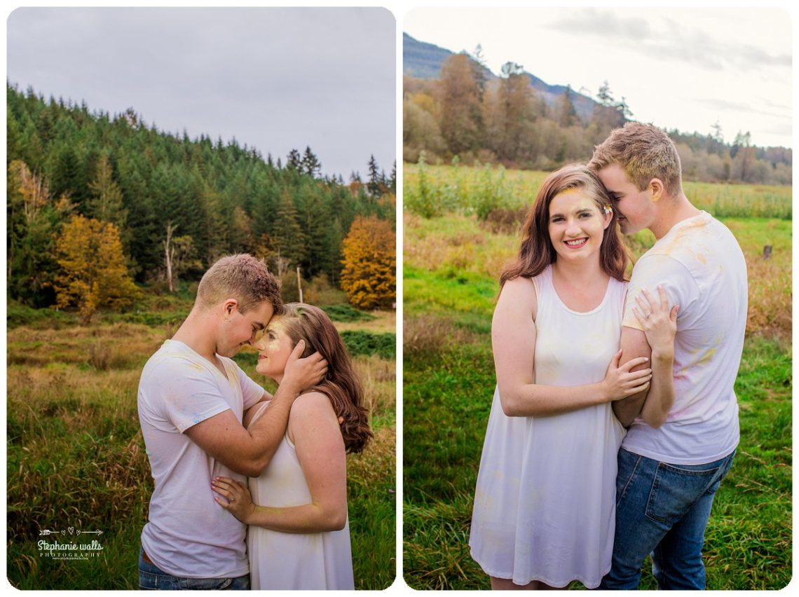 2017 01 19 1331 Engagement Color (Holi) Powder Fun | Nakashima Heritage Barn Arlington, Wa