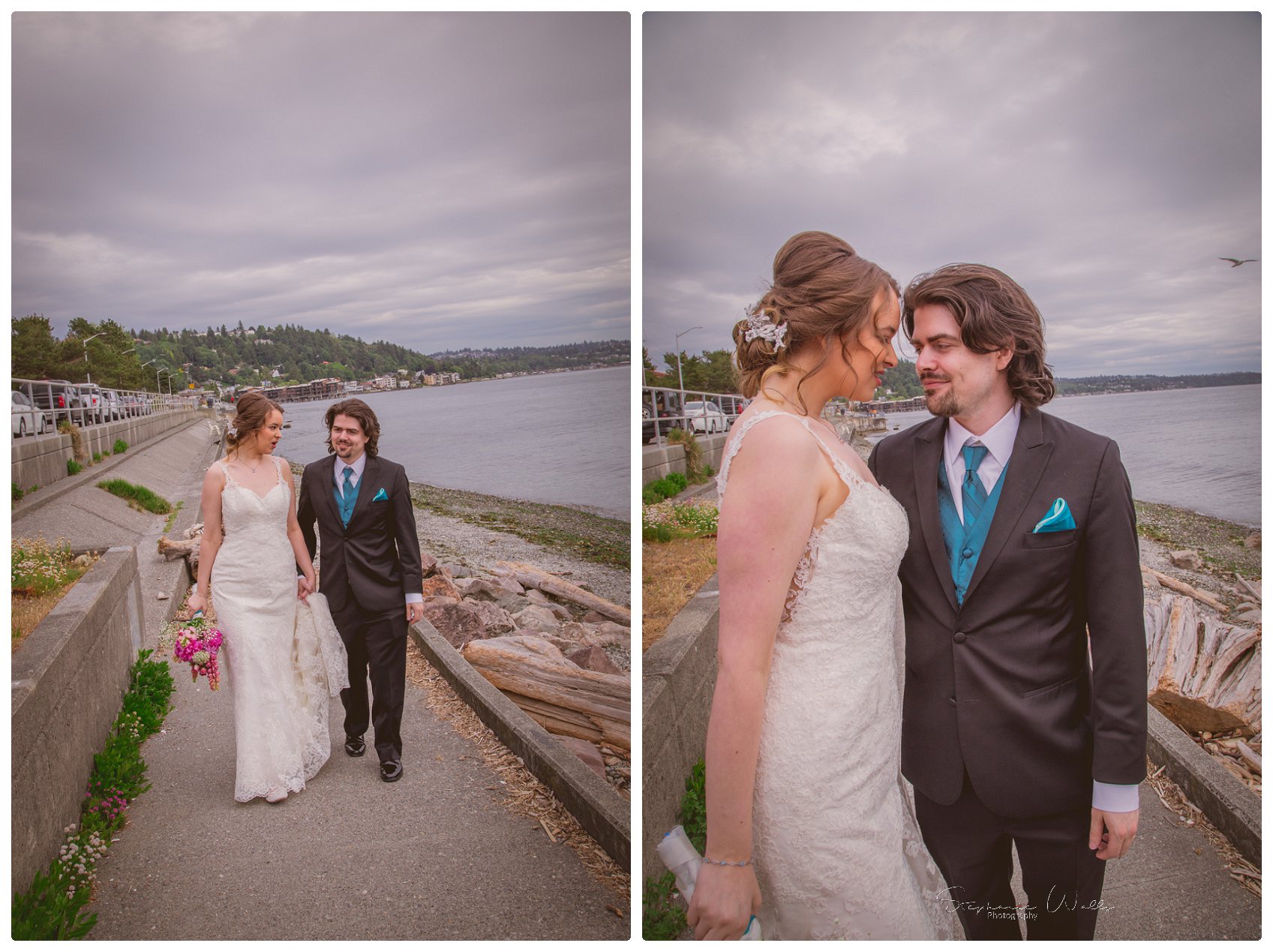 Bride Groom 115 Saltys on Alki, Seattle   Our Lady Guadalupe With Sarah and Erik