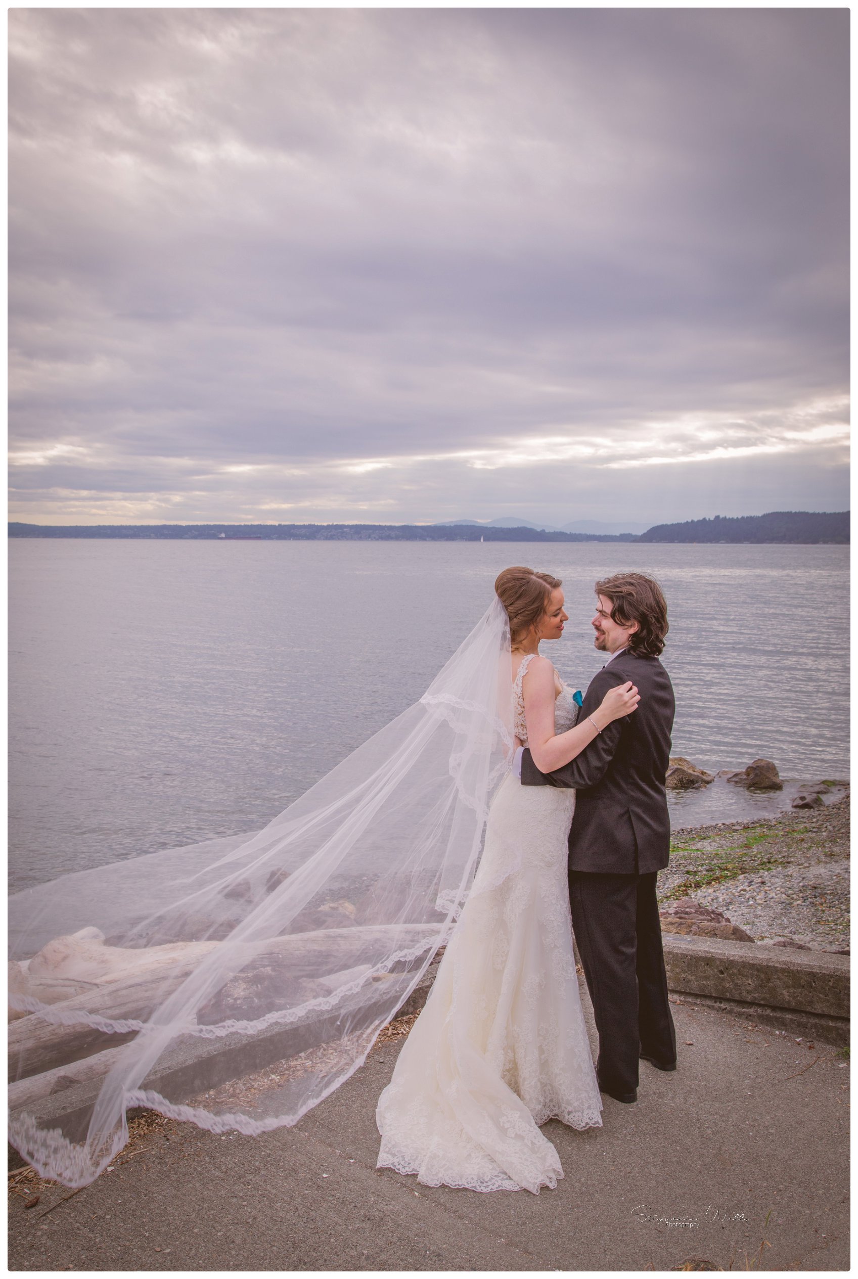 Bride Groom 127 2 Saltys on Alki, Seattle   Our Lady Guadalupe With Sarah and Erik