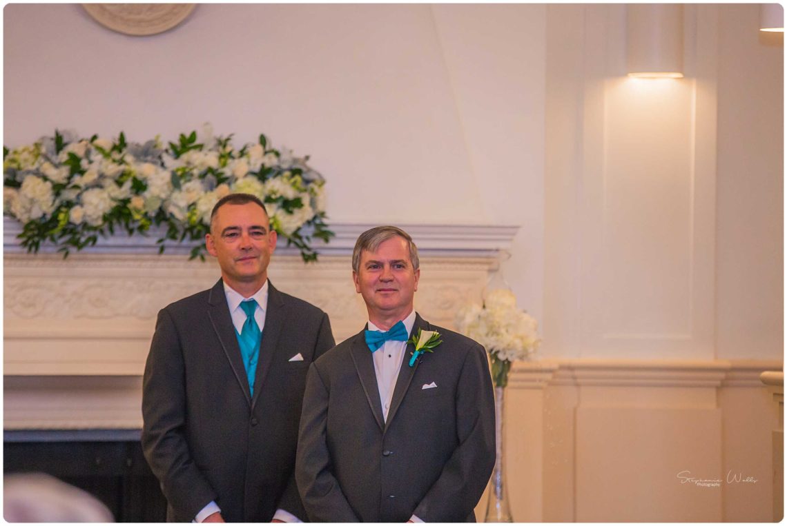 Ceremony 057 Black & Teal | Monte Cristo Ballroom Wedding | Everett Wedding Photographer