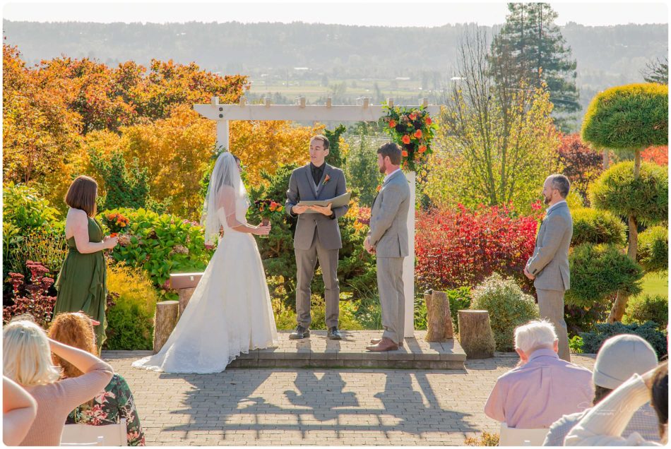 Mingling Ceremony 139 950x636 Olympic View Estates Wedding   Autumn Love with Ayla and David