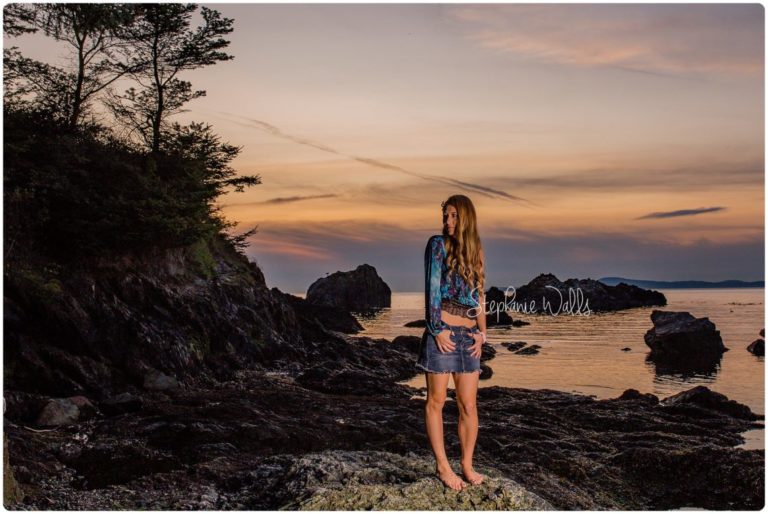 kamiak high school senior beach portrait session