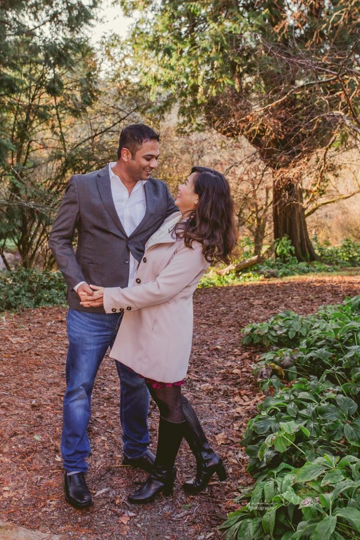 Stephanie Walls Photography 0386 scaled Washington Park Arboretum Engagement with Chi and Saurav