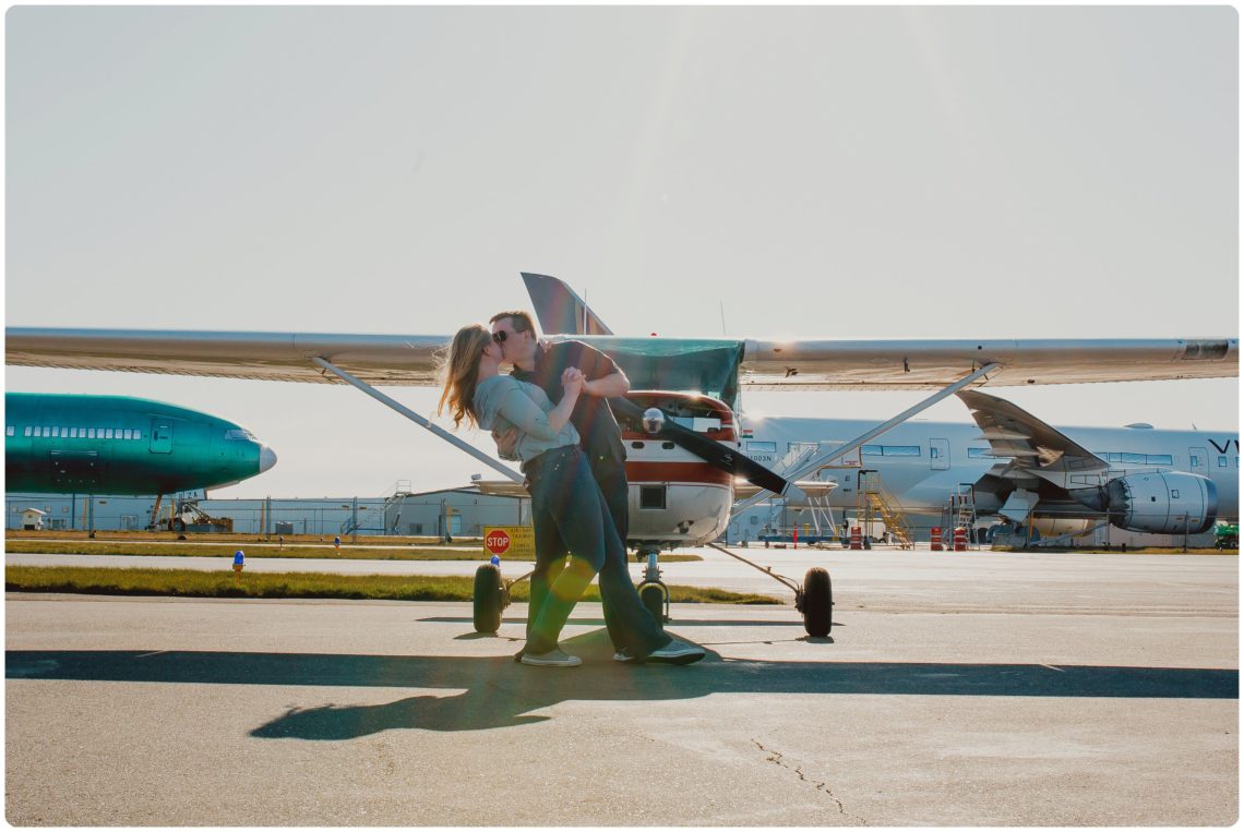 Stephanie Walls Photography 1017 scaled Paine Field  Edmonds Beach Engagement | Laura and Evan