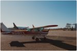 Engagement session with a plane