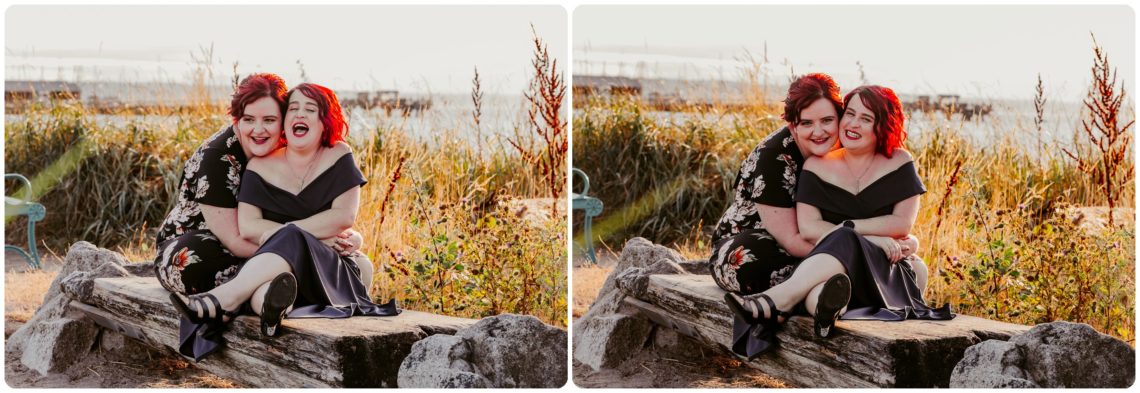 Stephanie Walls Photography 1218 scaled Edmonds Beach Park Engagement Session with Kristy and Kat