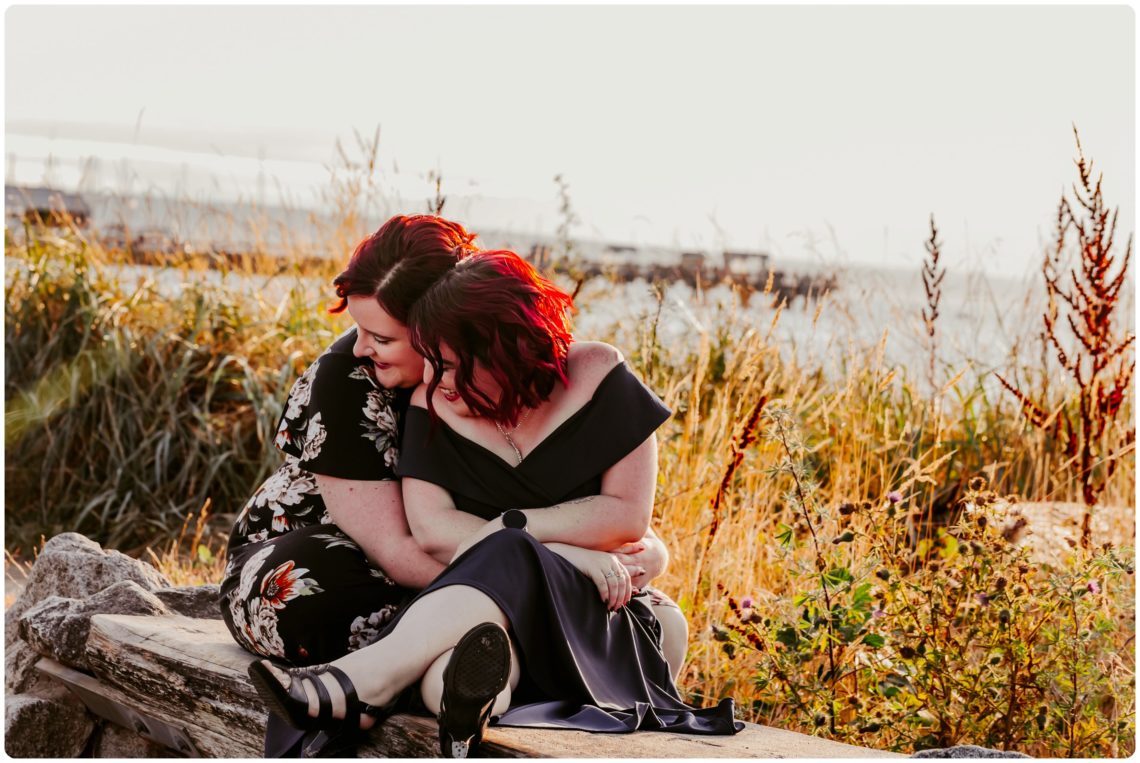 Stephanie Walls Photography 1219 scaled Edmonds Beach Park Engagement Session with Kristy and Kat