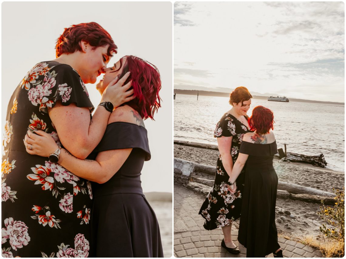 Stephanie Walls Photography 1227 scaled Edmonds Beach Park Engagement Session with Kristy and Kat