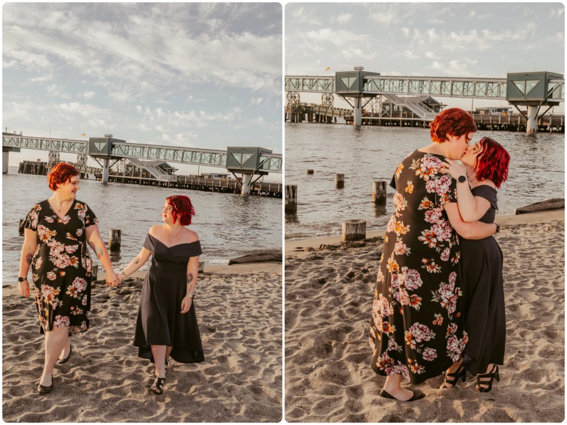 Stephanie Walls Photography 1232 scaled Edmonds Beach Park Engagement Session with Kristy and Kat