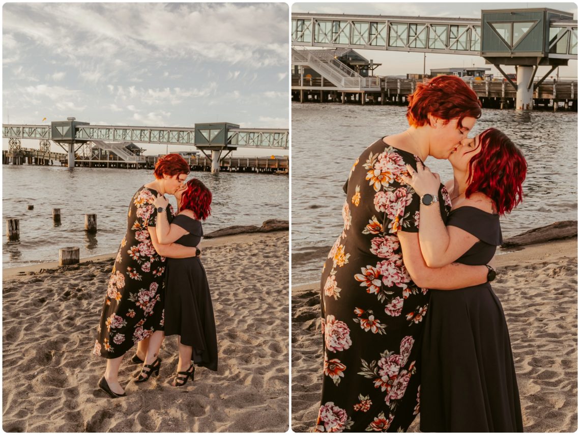 Stephanie Walls Photography 1233 scaled Edmonds Beach Park Engagement Session with Kristy and Kat