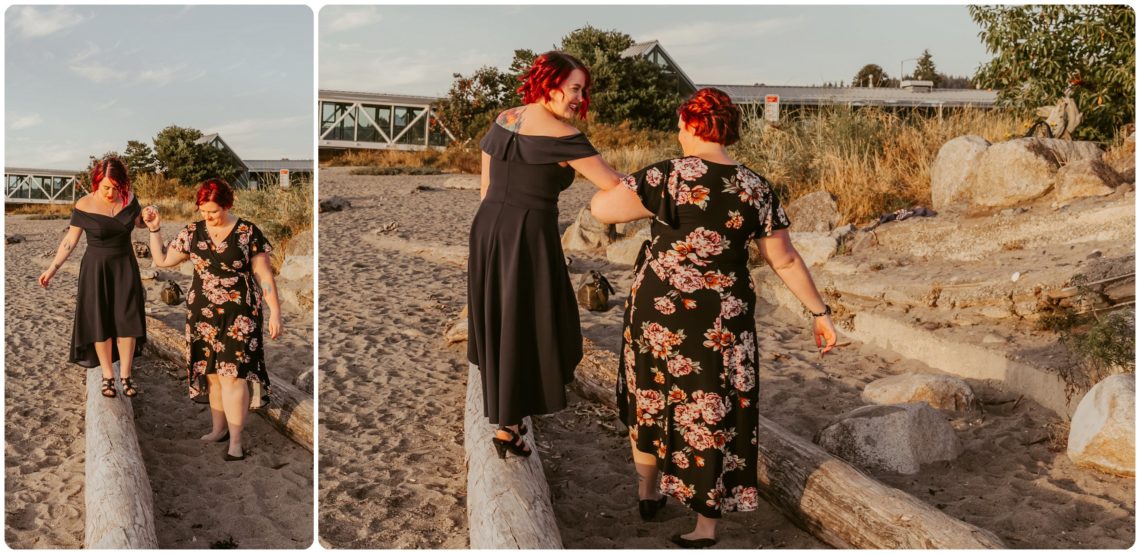 Stephanie Walls Photography 1234 scaled Edmonds Beach Park Engagement Session with Kristy and Kat