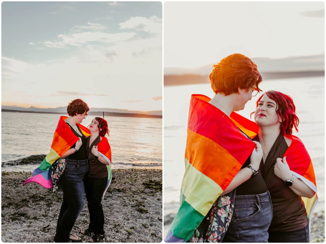 Stephanie Walls Photography 1238 scaled Edmonds Beach Park Engagement Session with Kristy and Kat