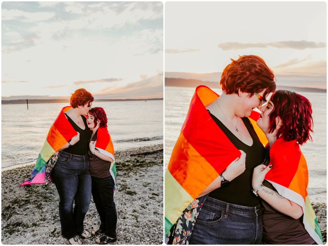 Stephanie Walls Photography 1239 scaled Edmonds Beach Park Engagement Session with Kristy and Kat