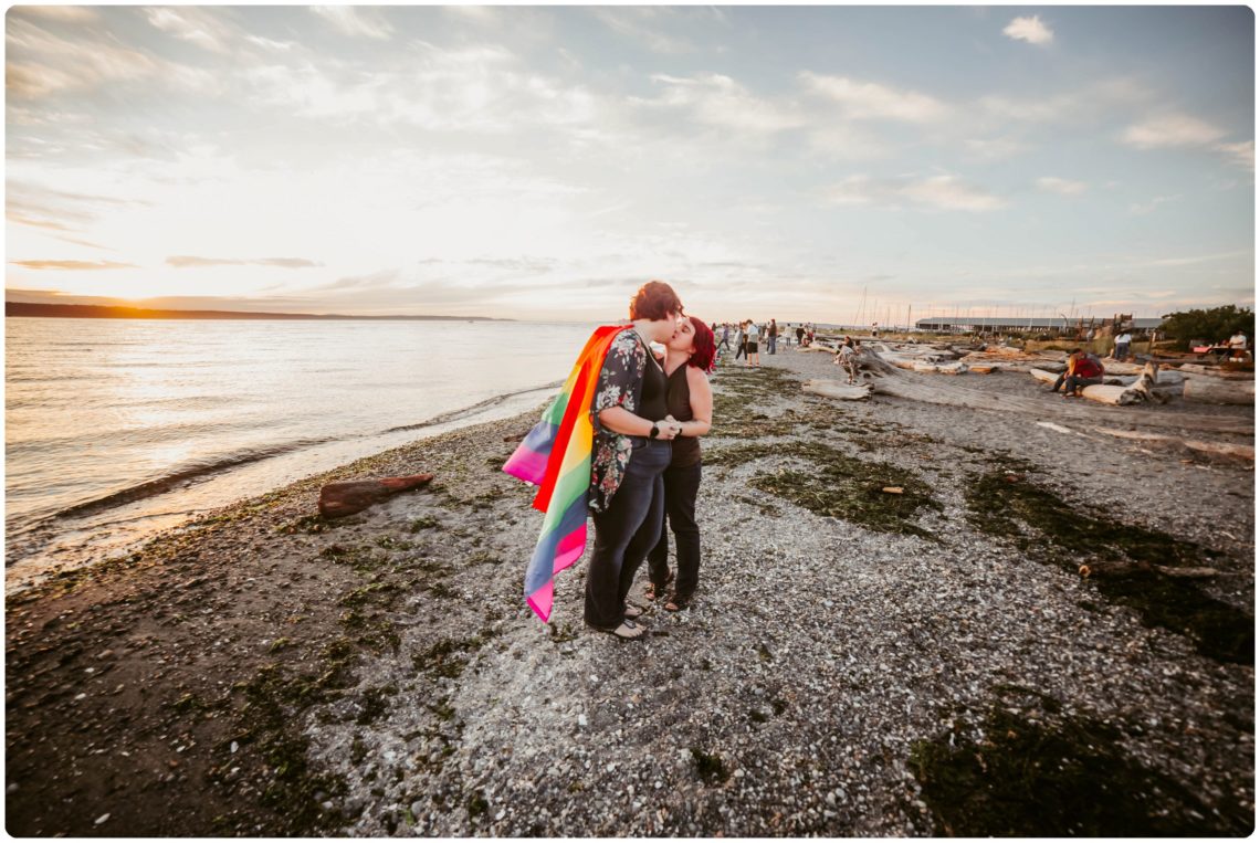 Stephanie Walls Photography 1243 scaled Edmonds Beach Park Engagement Session with Kristy and Kat