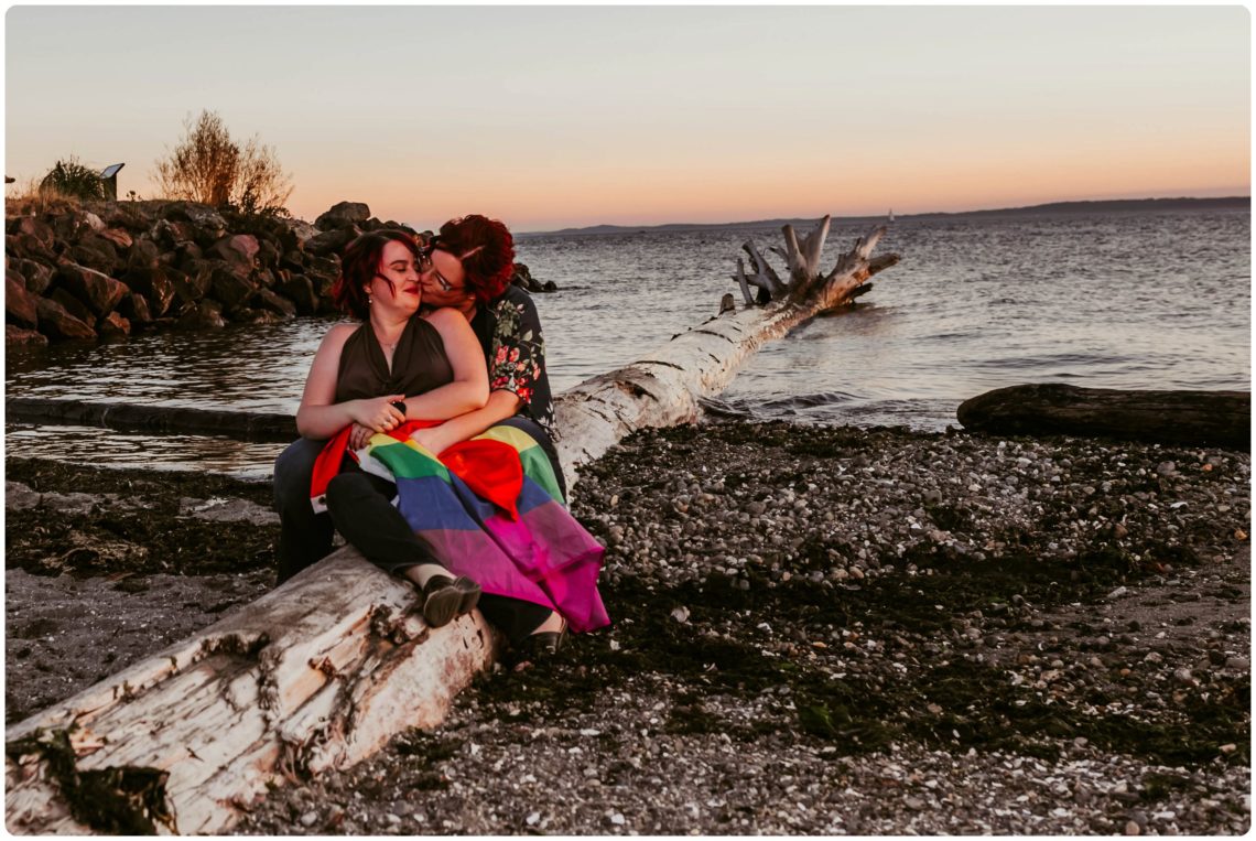 Stephanie Walls Photography 1244 scaled Edmonds Beach Park Engagement Session with Kristy and Kat