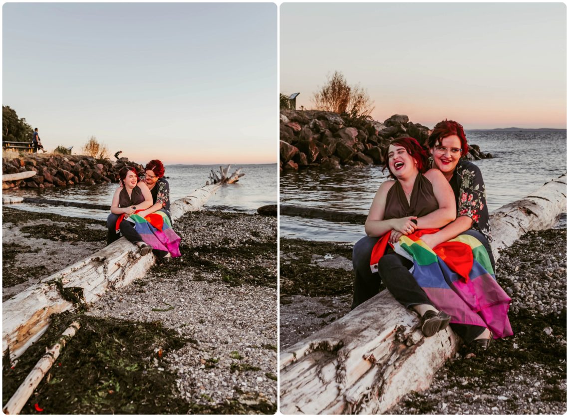 Stephanie Walls Photography 1245 scaled Edmonds Beach Park Engagement Session with Kristy and Kat