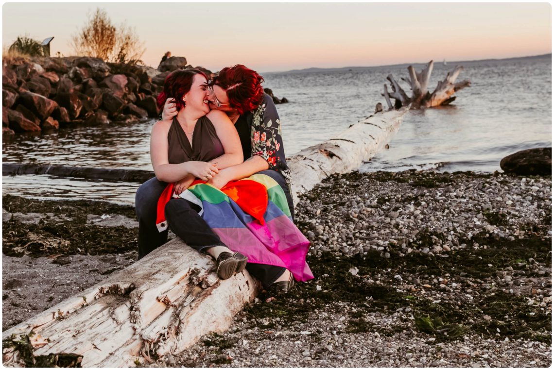 Stephanie Walls Photography 1246 scaled Edmonds Beach Park Engagement Session with Kristy and Kat