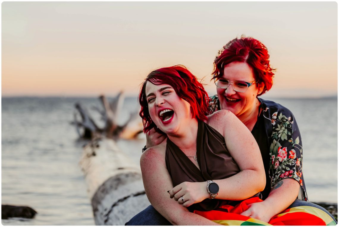 Stephanie Walls Photography 1248 scaled Edmonds Beach Park Engagement Session with Kristy and Kat