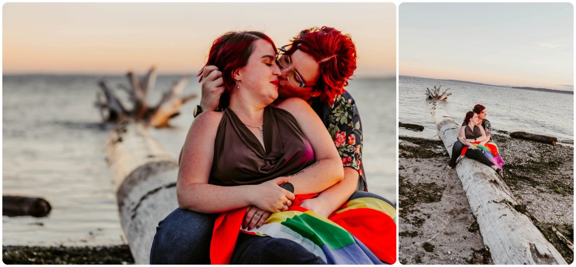 Stephanie Walls Photography 1249 scaled Edmonds Beach Park Engagement Session with Kristy and Kat