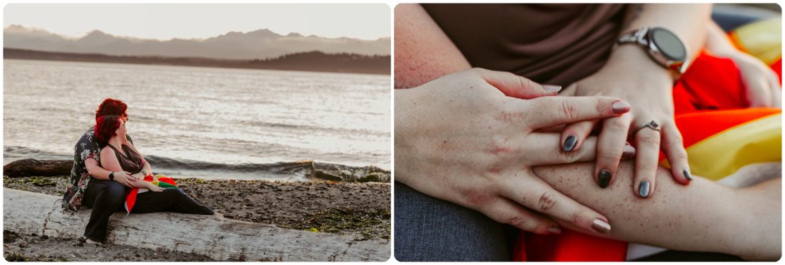 Stephanie Walls Photography 1250 scaled Edmonds Beach Park Engagement Session with Kristy and Kat