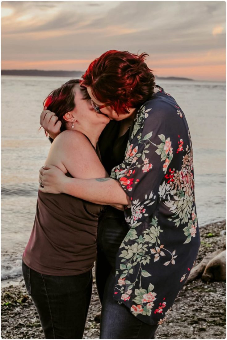 Stephanie Walls Photography 1254 scaled Edmonds Beach Park Engagement Session with Kristy and Kat