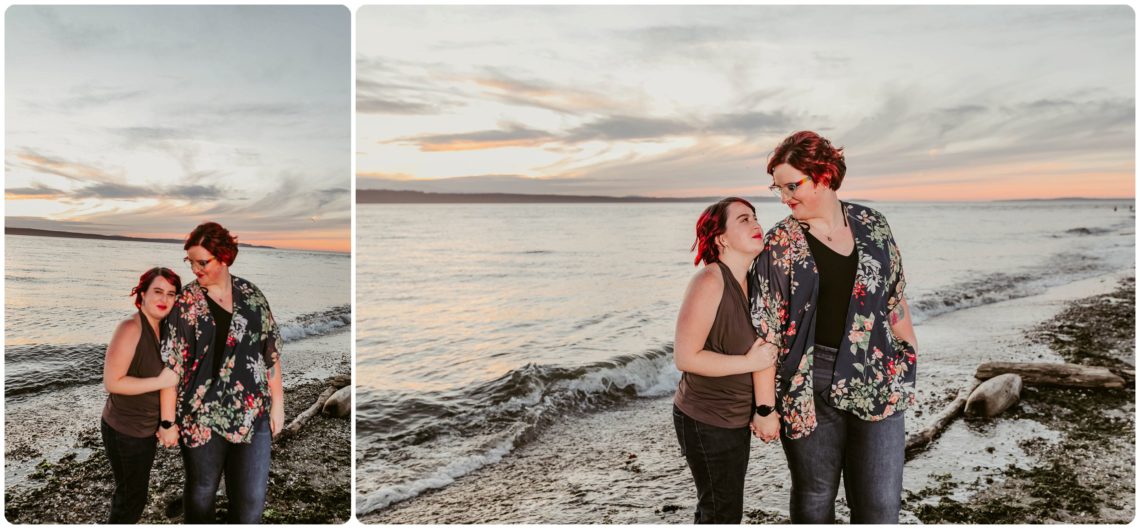 Stephanie Walls Photography 1258 scaled Edmonds Beach Park Engagement Session with Kristy and Kat