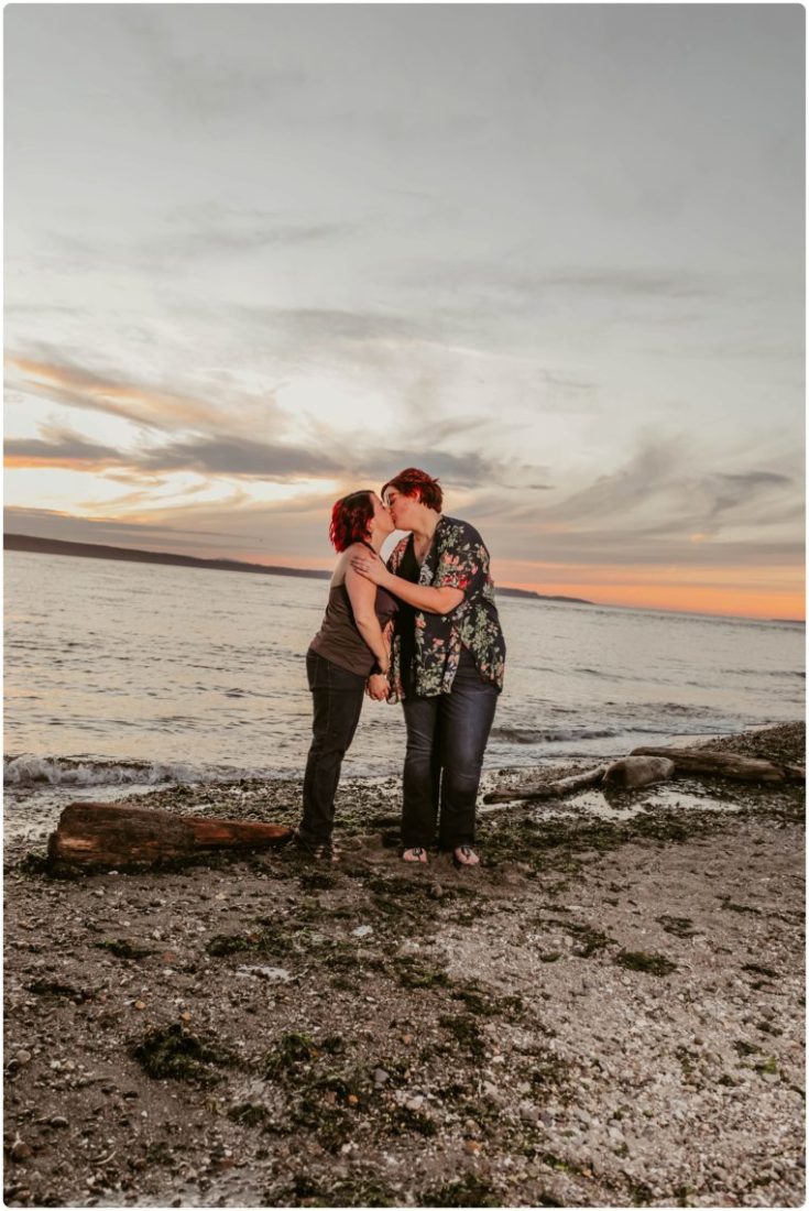 Stephanie Walls Photography 1260 scaled Edmonds Beach Park Engagement Session with Kristy and Kat