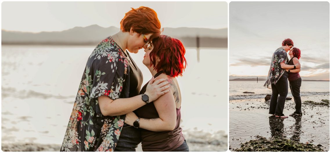 Stephanie Walls Photography 1262 scaled Edmonds Beach Park Engagement Session with Kristy and Kat