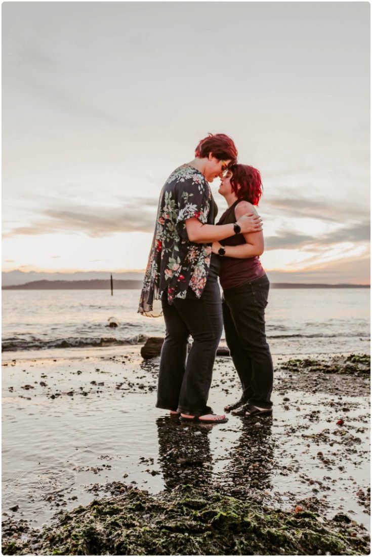 Stephanie Walls Photography 1263 scaled Edmonds Beach Park Engagement Session with Kristy and Kat