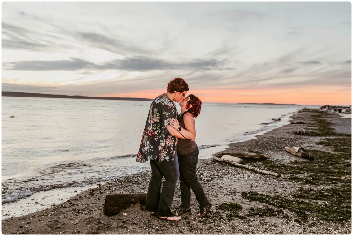 Stephanie Walls Photography 1268 scaled Edmonds Beach Park Engagement Session with Kristy and Kat