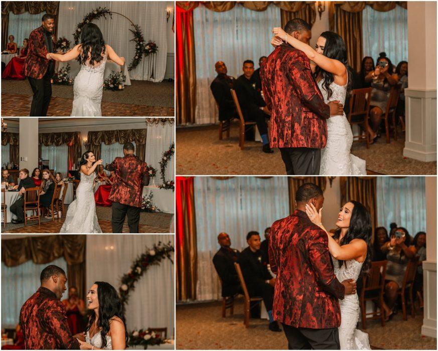 1st Dances Bouquet Toss 004 873x700 Laurel Place Seattle Wedding