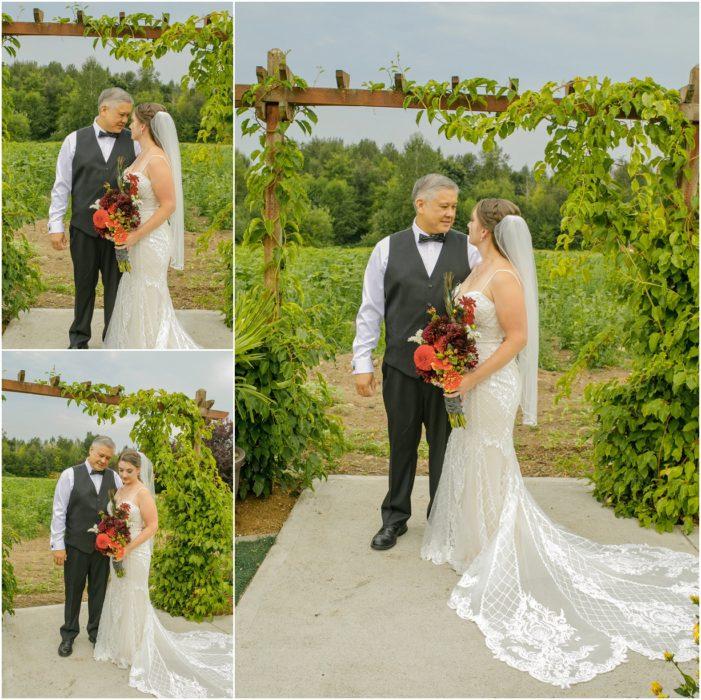 Bridals 063 701x700 Winding Path Gardens Summer Wedding