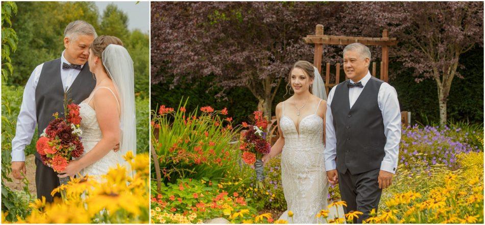 Bridals 072 950x440 Winding Path Gardens Summer Wedding