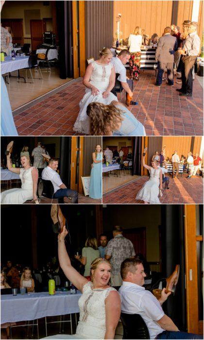 Cake Shoe Game and Tosses 029 420x700 Community Center, Lopez Island Wedding