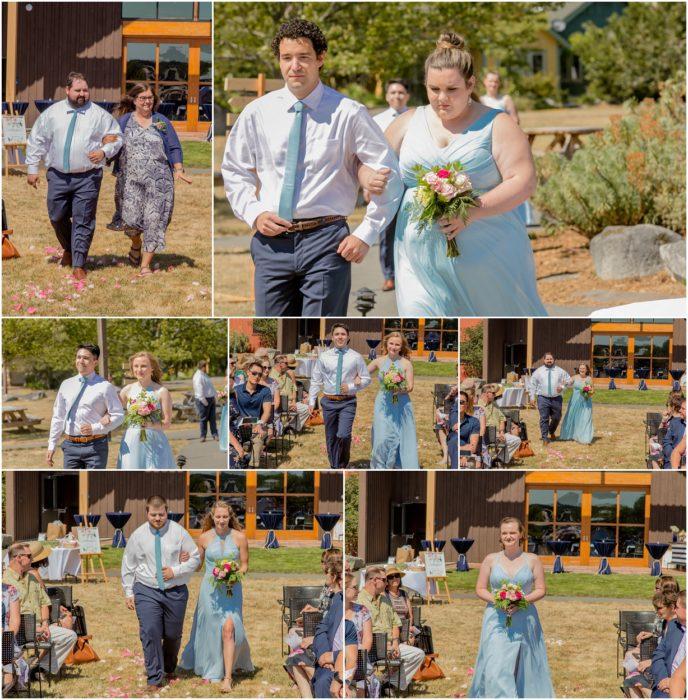 Ceremony 075 688x700 Community Center, Lopez Island Wedding