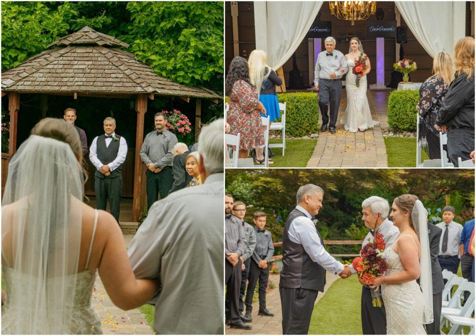 Ceremony 086 950x671 Winding Path Gardens Summer Wedding