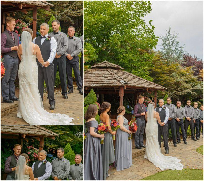 Ceremony 138 790x700 Winding Path Gardens Summer Wedding