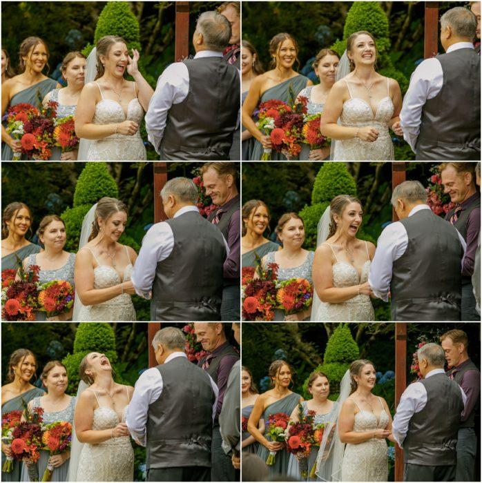 Ceremony 171 1 698x700 Winding Path Gardens Summer Wedding