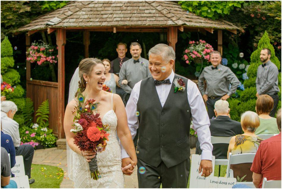 Ceremony 281 950x635 Winding Path Gardens Summer Wedding