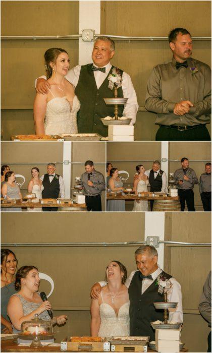 Entrance Cake Toasts and Tosses 084 420x700 Winding Path Gardens Summer Wedding