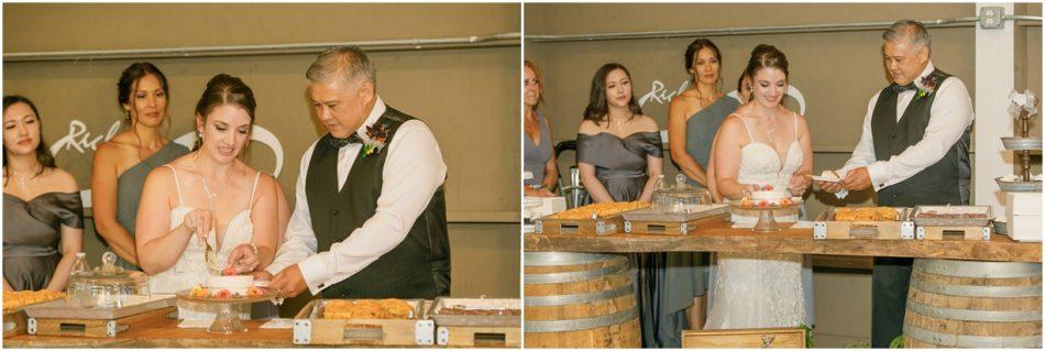 Entrance Cake Toasts and Tosses 099 950x319 Winding Path Gardens Summer Wedding