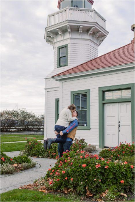 Stephanie Will 024 468x700 Mukilteo Lighthouse Beach Couples Session