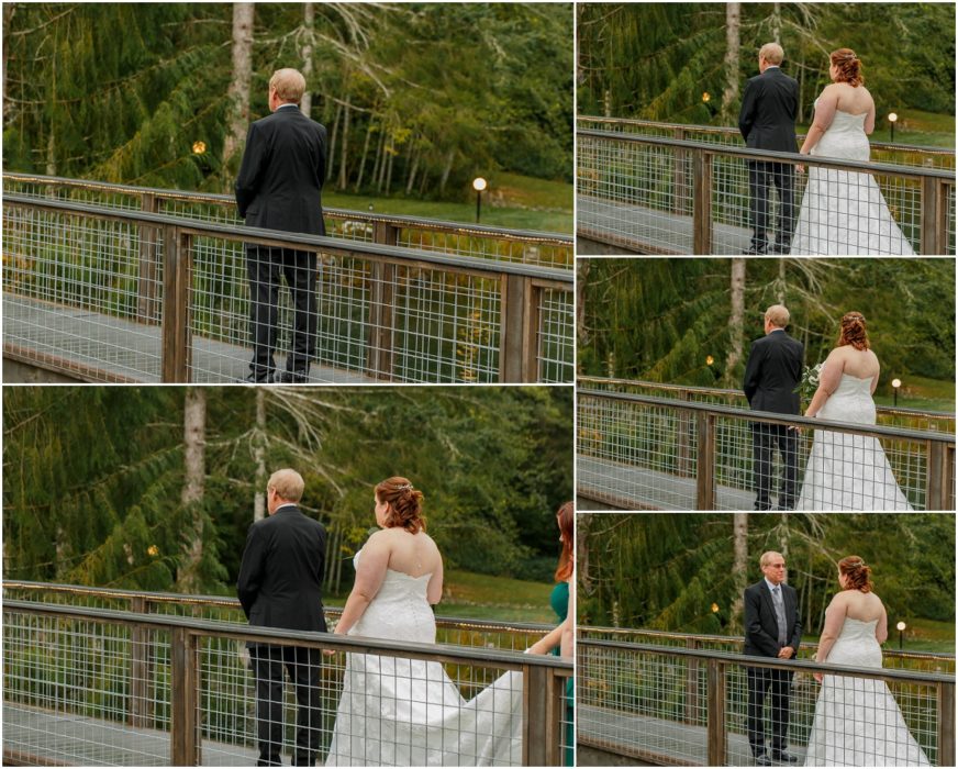 1st Look Bridals 142 872x700 Gray Bridge wedding with a rainbow flag sendoff