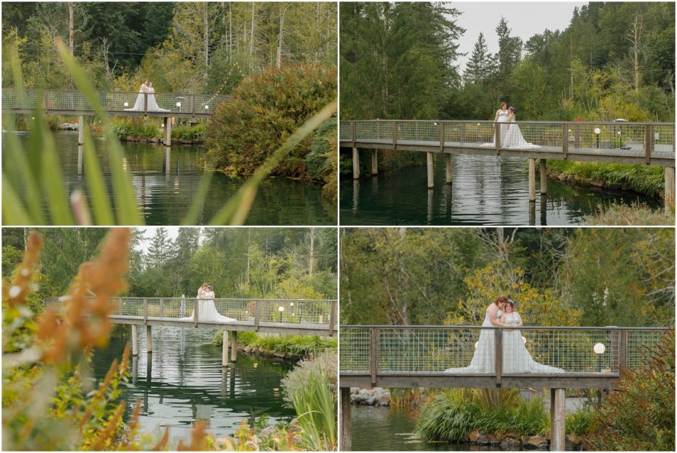 1st Look Bridals 17 1 950x636 Gray Bridge wedding with a rainbow flag sendoff