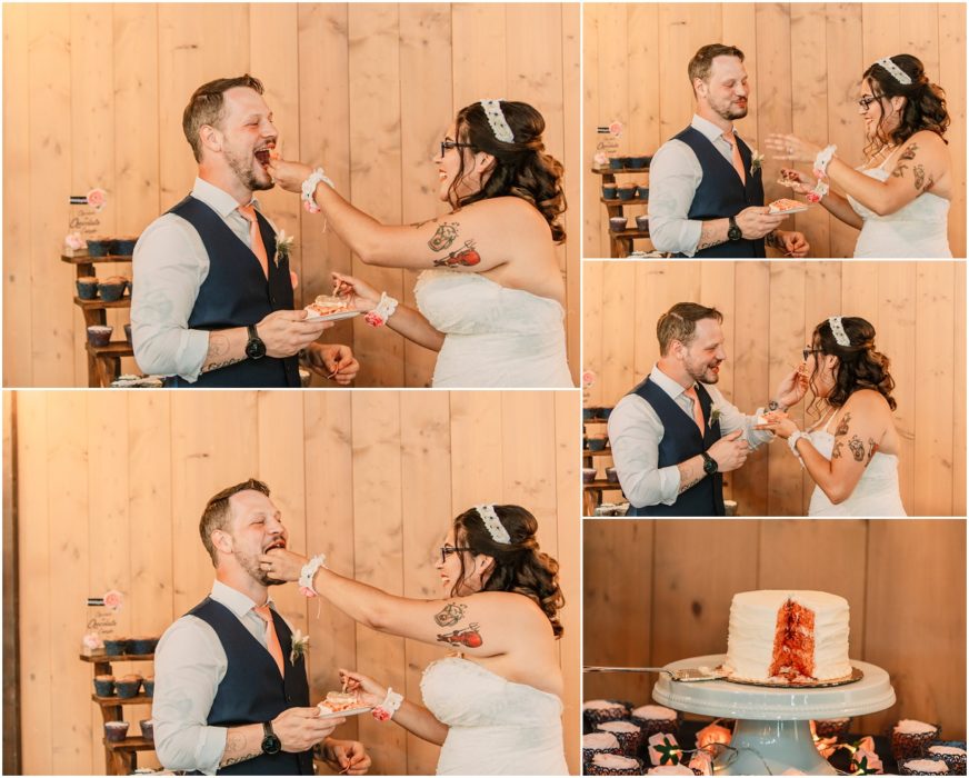 Cake Dances Tosses 14 872x700 Carlton Farms Wedding with Pumpkins & Karaoke