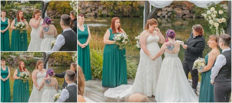 Ceremony 133 950x425 Gray Bridge wedding with a rainbow flag sendoff