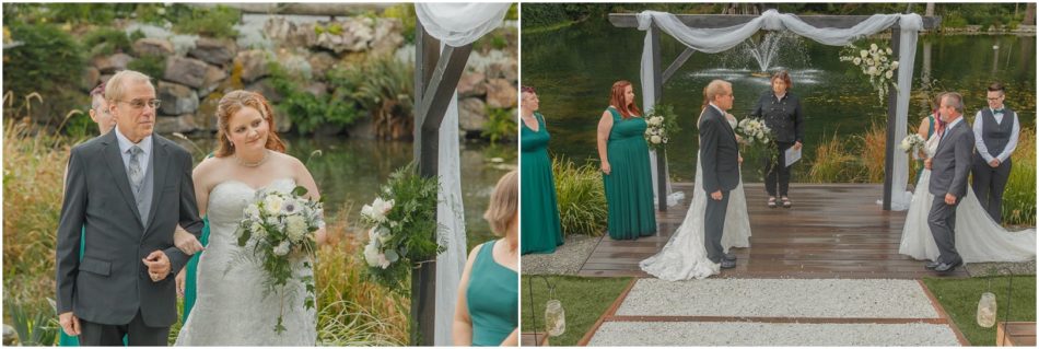 Ceremony 34 950x319 Gray Bridge wedding with a rainbow flag sendoff